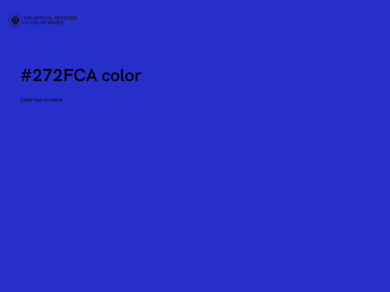 #272FCA color image