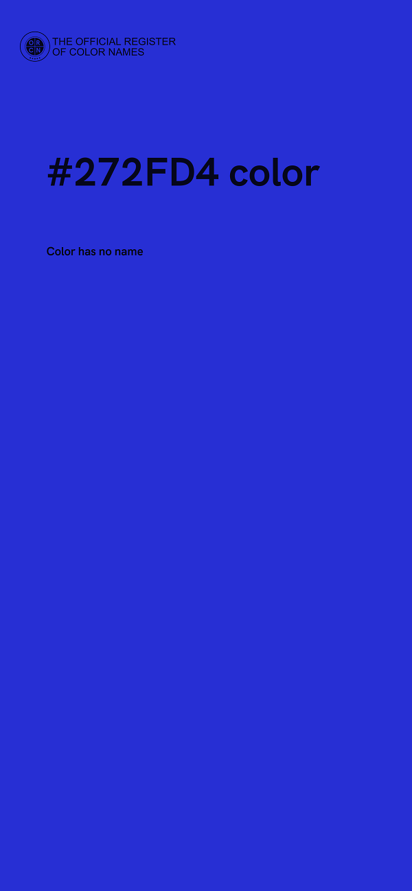 #272FD4 color image