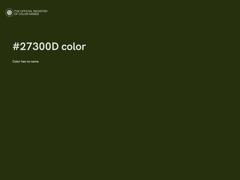 #27300D color image