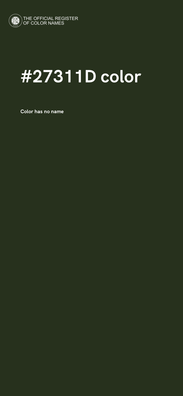 #27311D color image