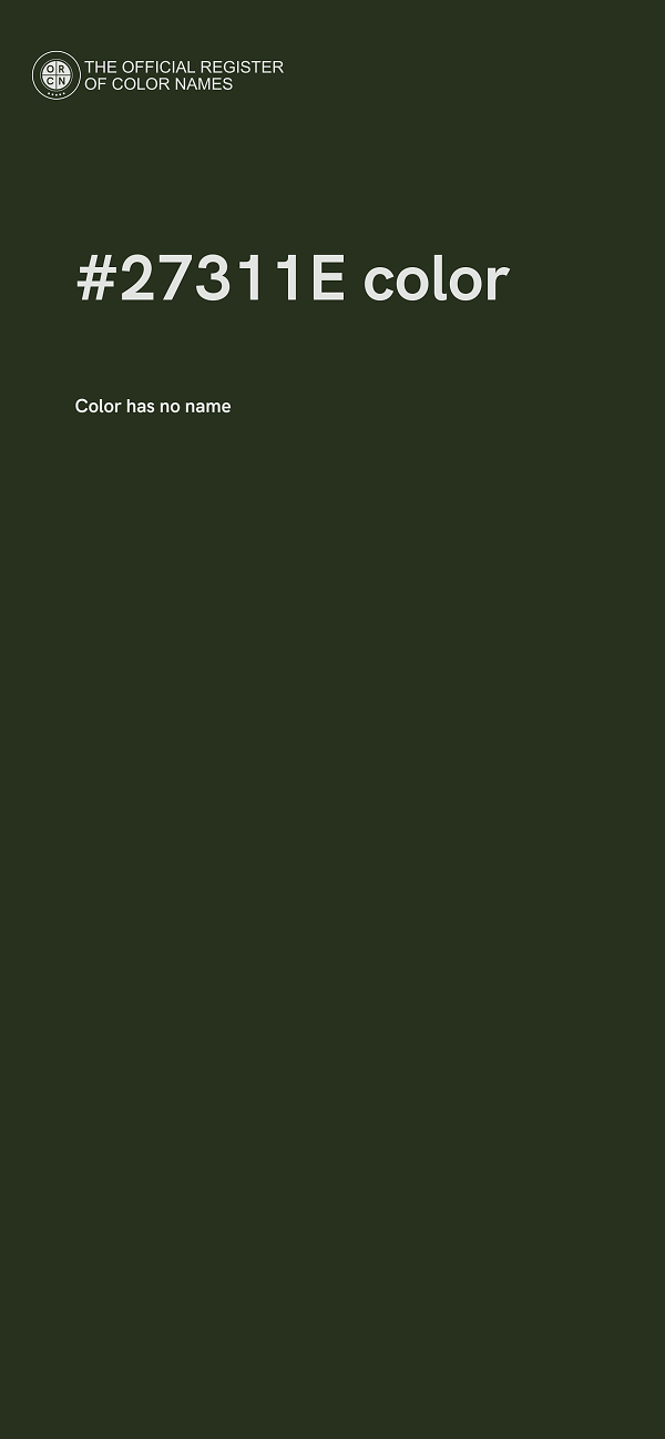 #27311E color image