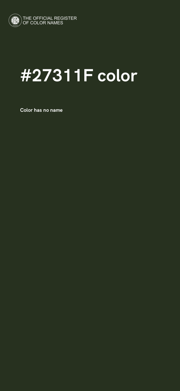 #27311F color image