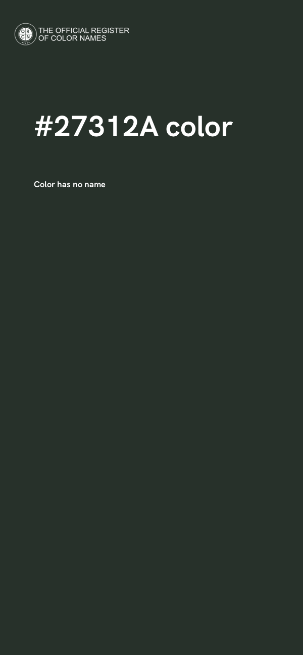 #27312A color image