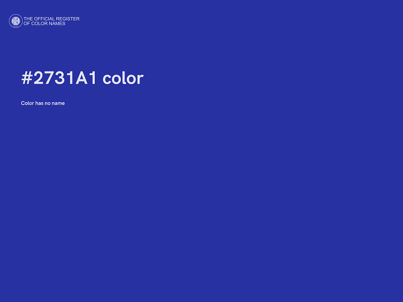 #2731A1 color image
