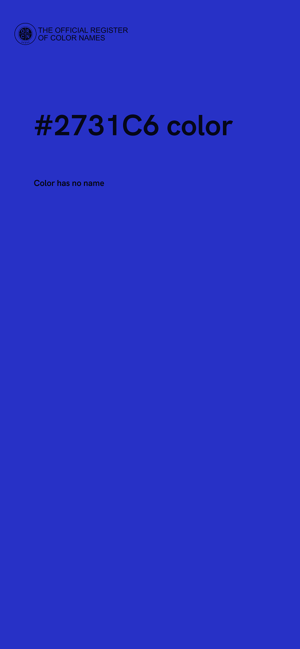 #2731C6 color image