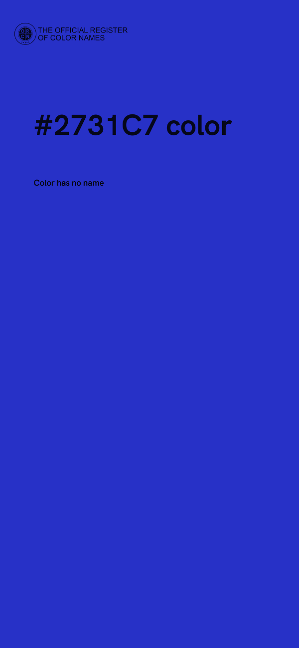 #2731C7 color image