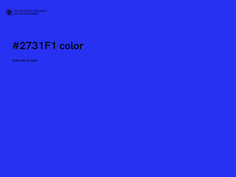 #2731F1 color image