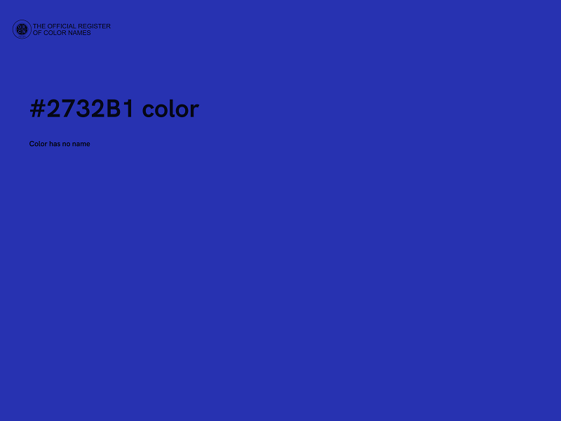 #2732B1 color image