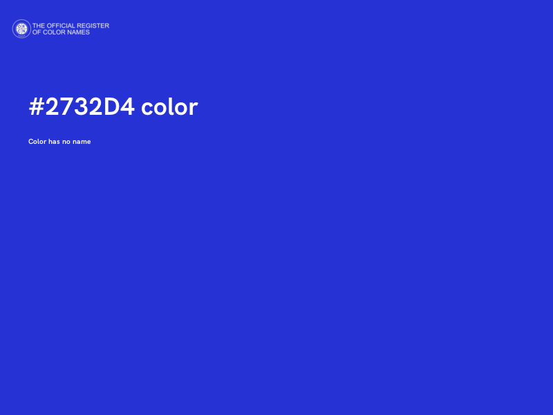 #2732D4 color image