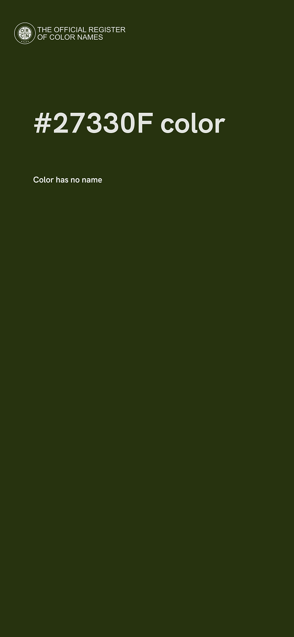 #27330F color image
