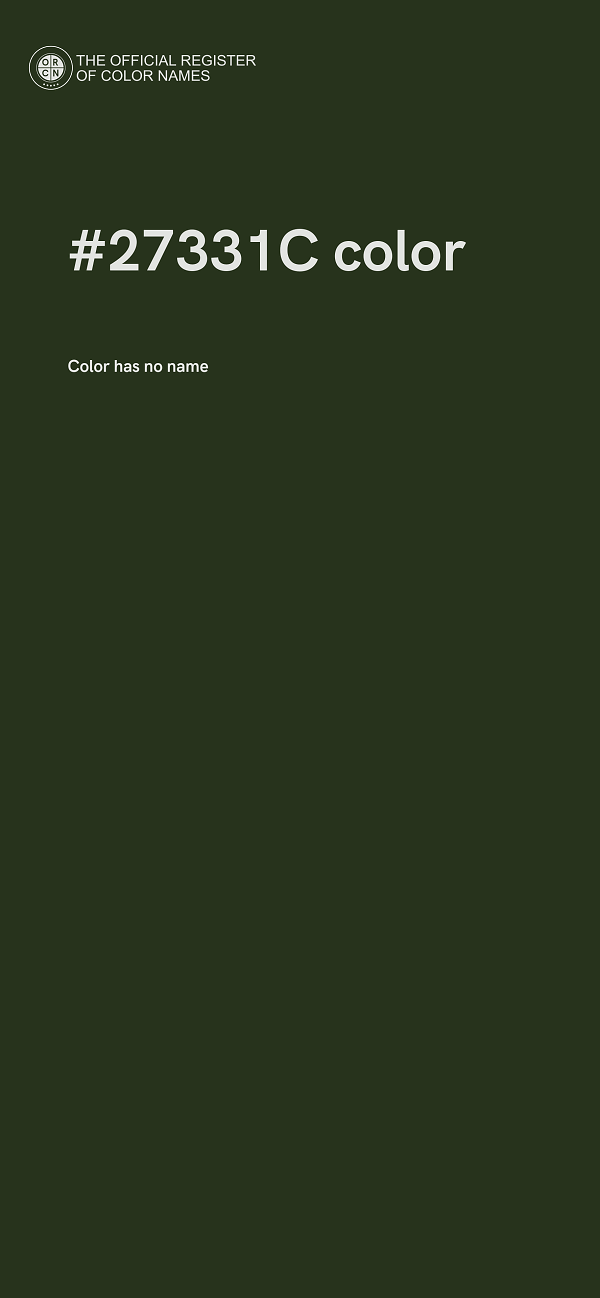 #27331C color image