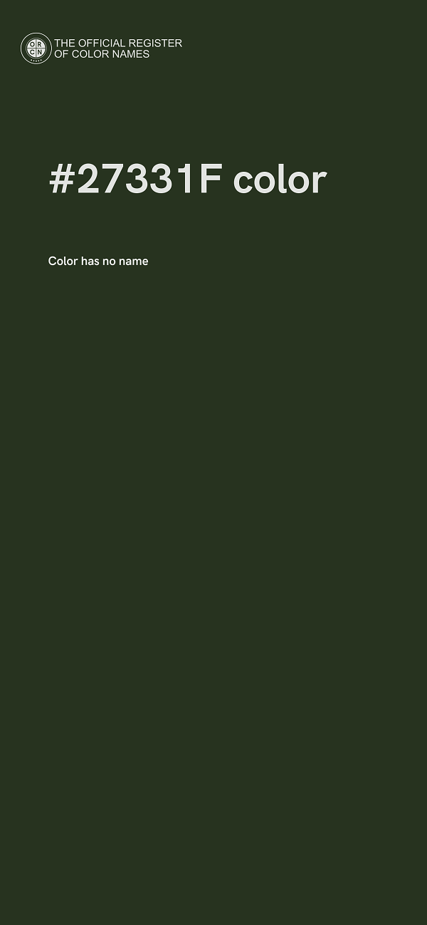 #27331F color image