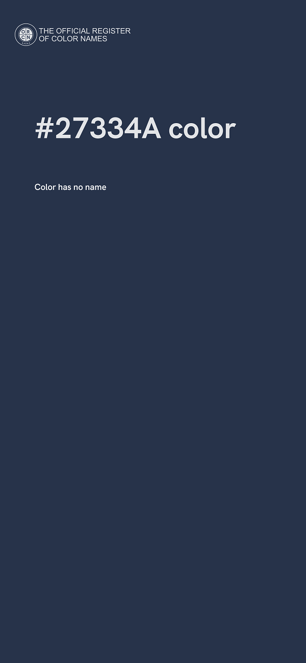 #27334A color image