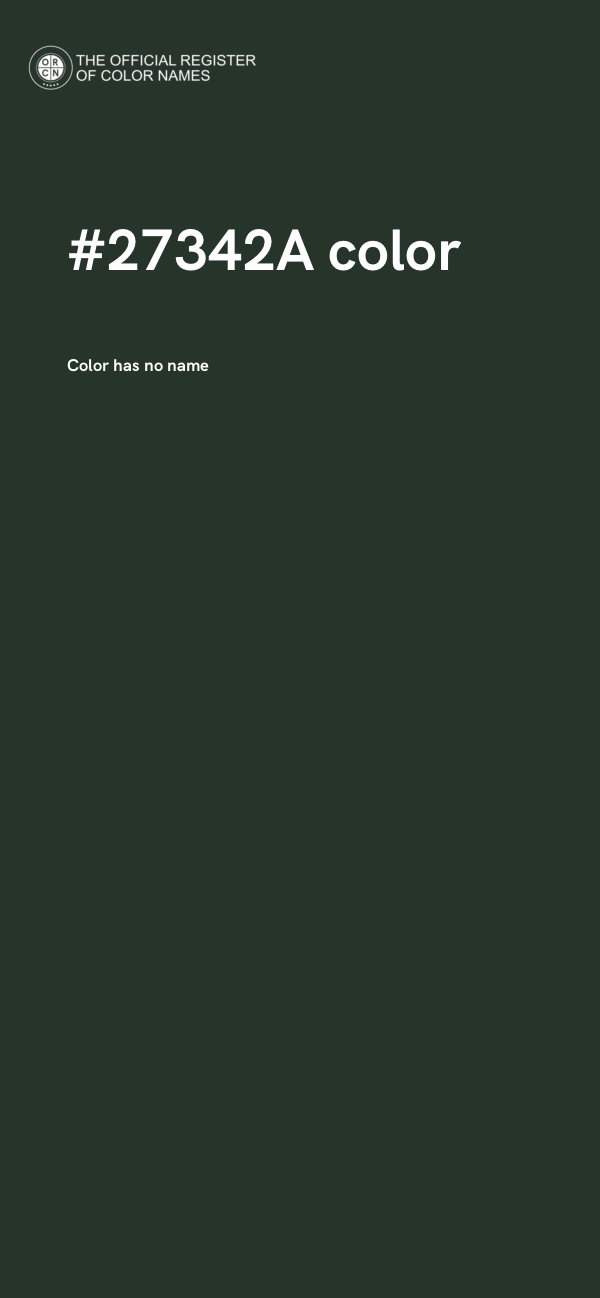 #27342A color image