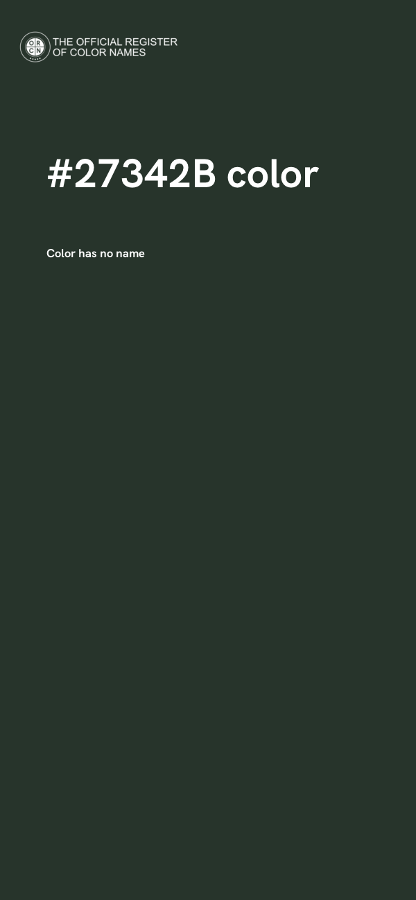 #27342B color image
