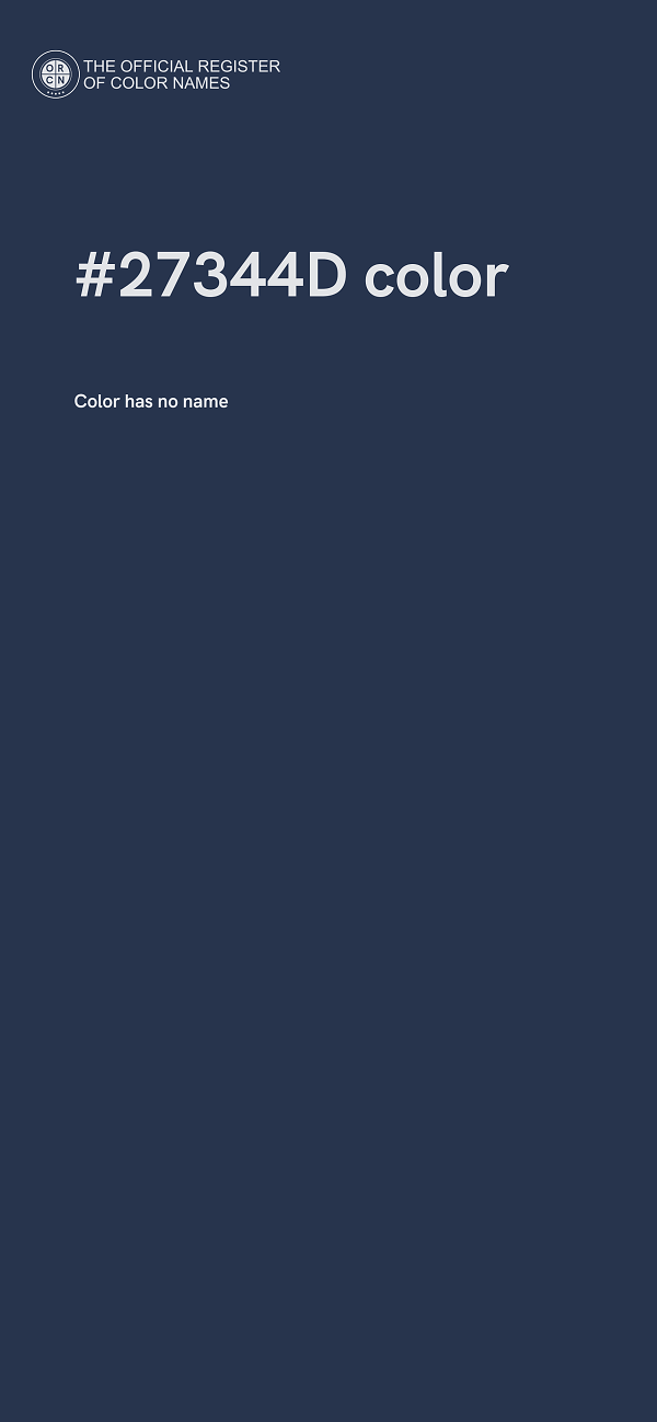 #27344D color image