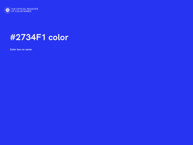 #2734F1 color image