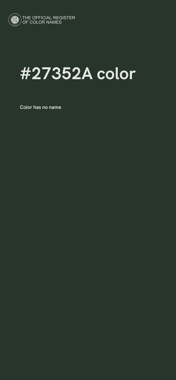 #27352A color image