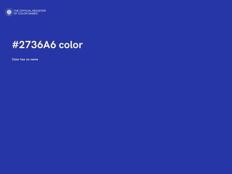 #2736A6 color image