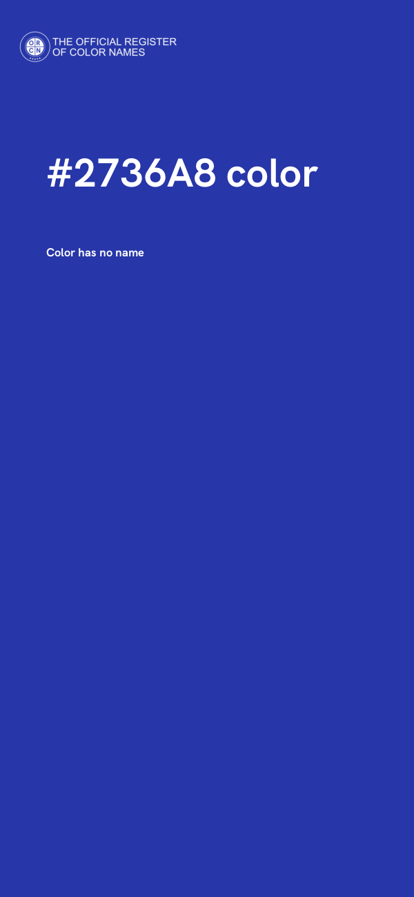 #2736A8 color image