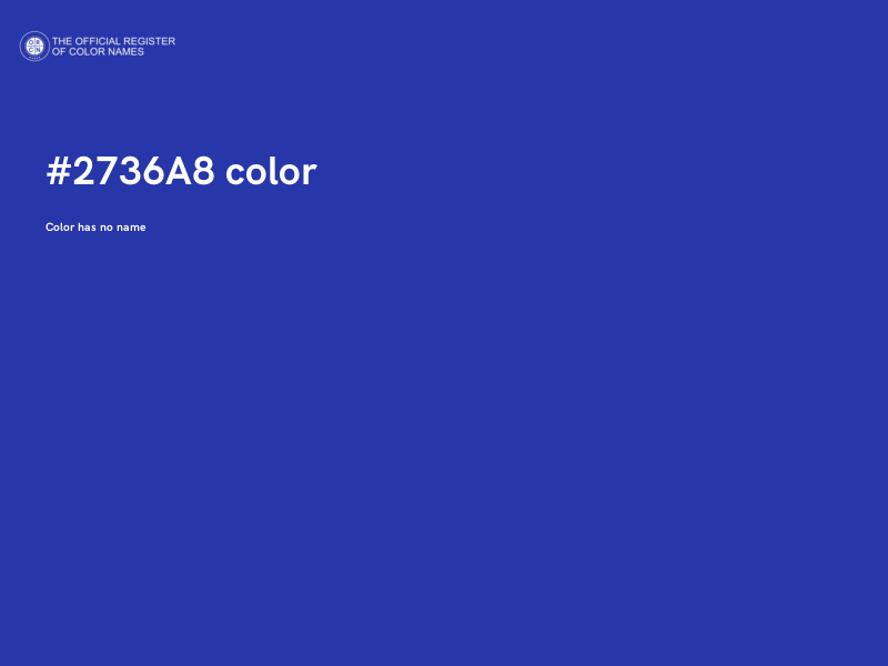 #2736A8 color image