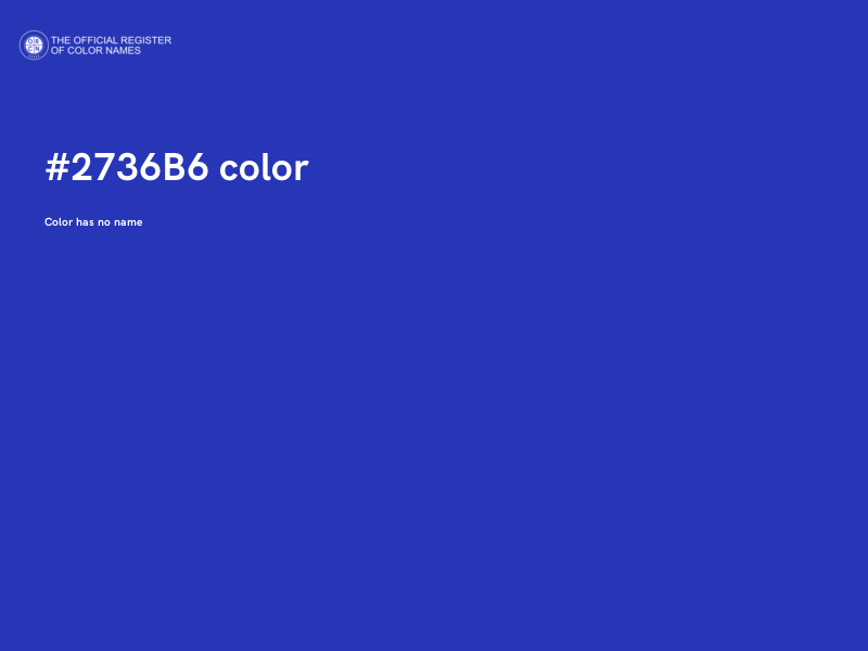 #2736B6 color image