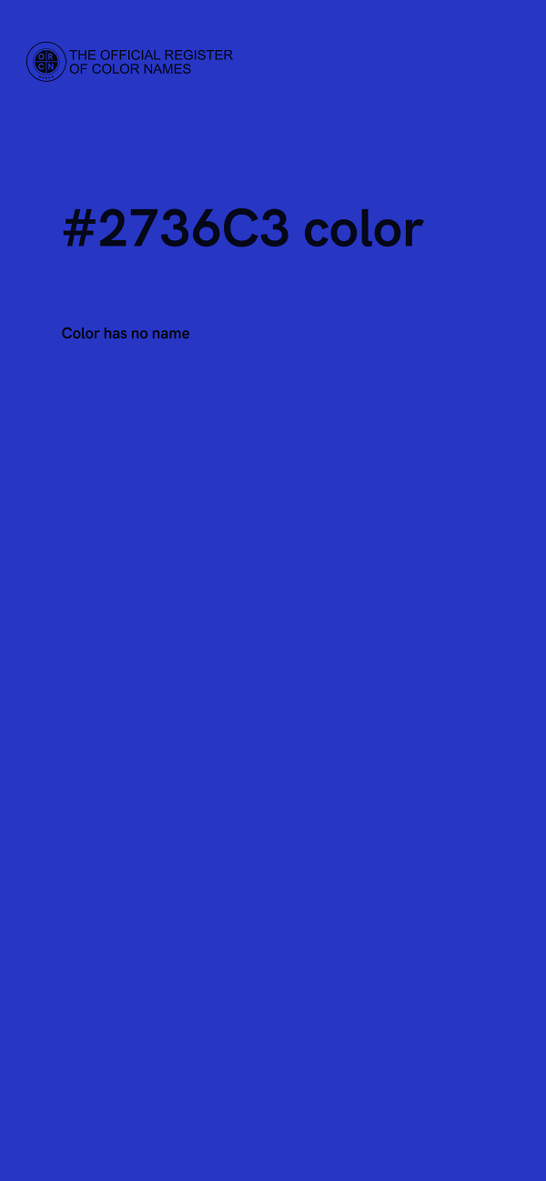 #2736C3 color image
