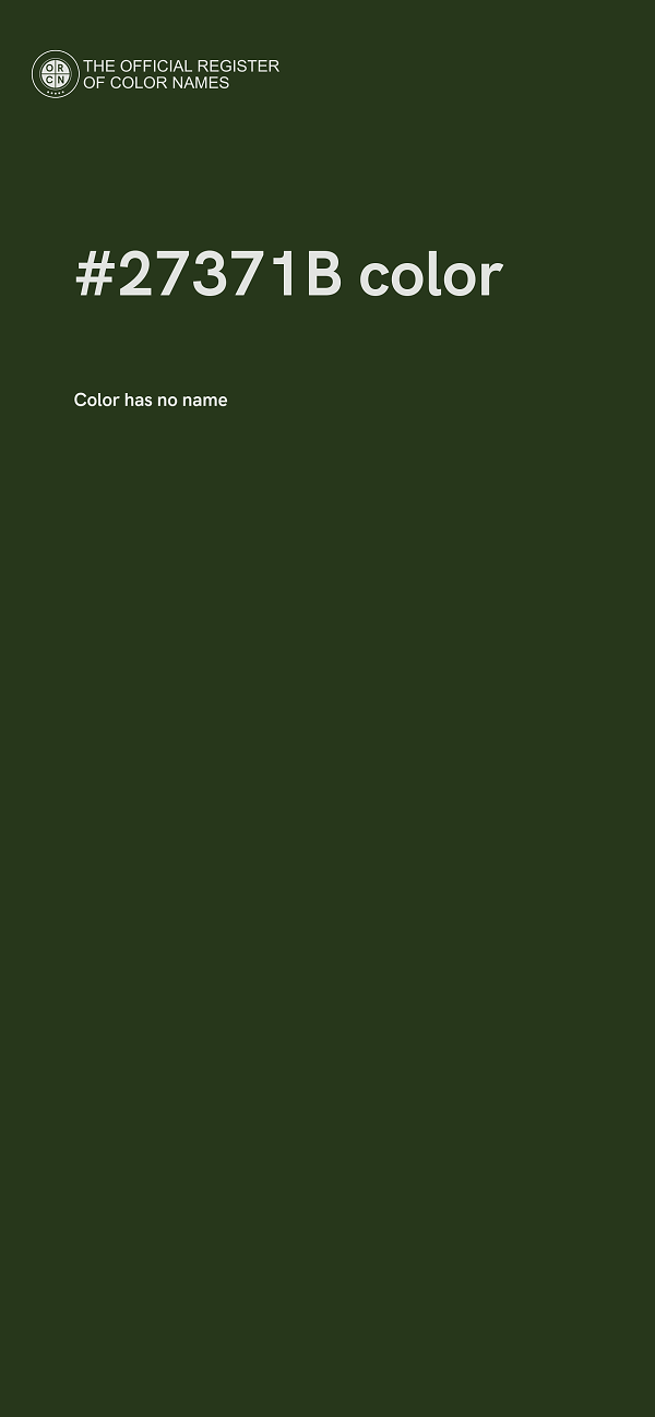 #27371B color image