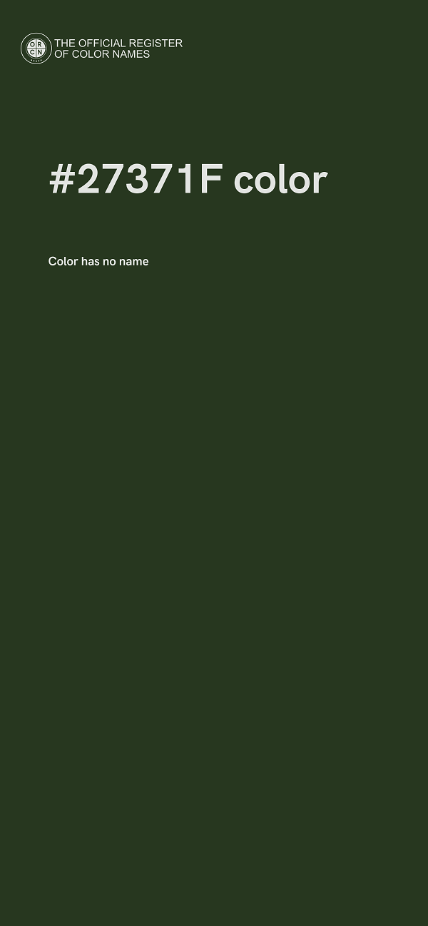 #27371F color image
