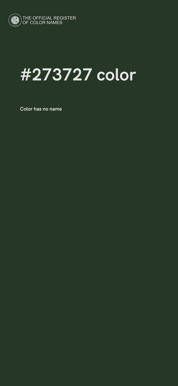 #273727 color image