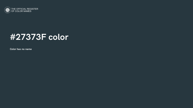 #27373F color image
