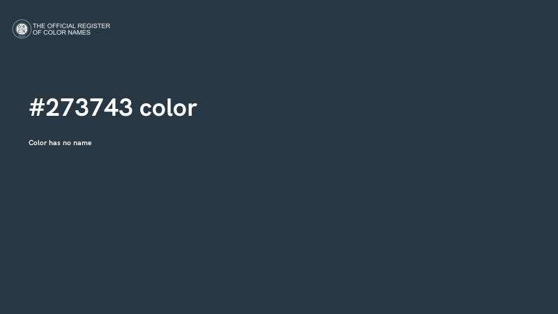 #273743 color image