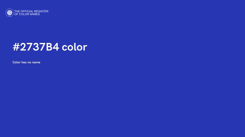 #2737B4 color image