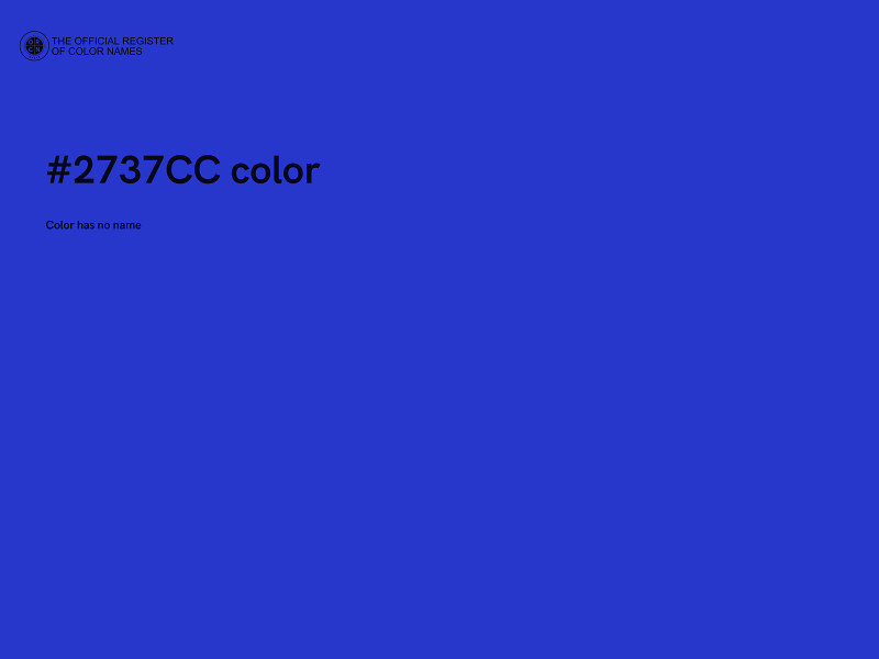 #2737CC color image