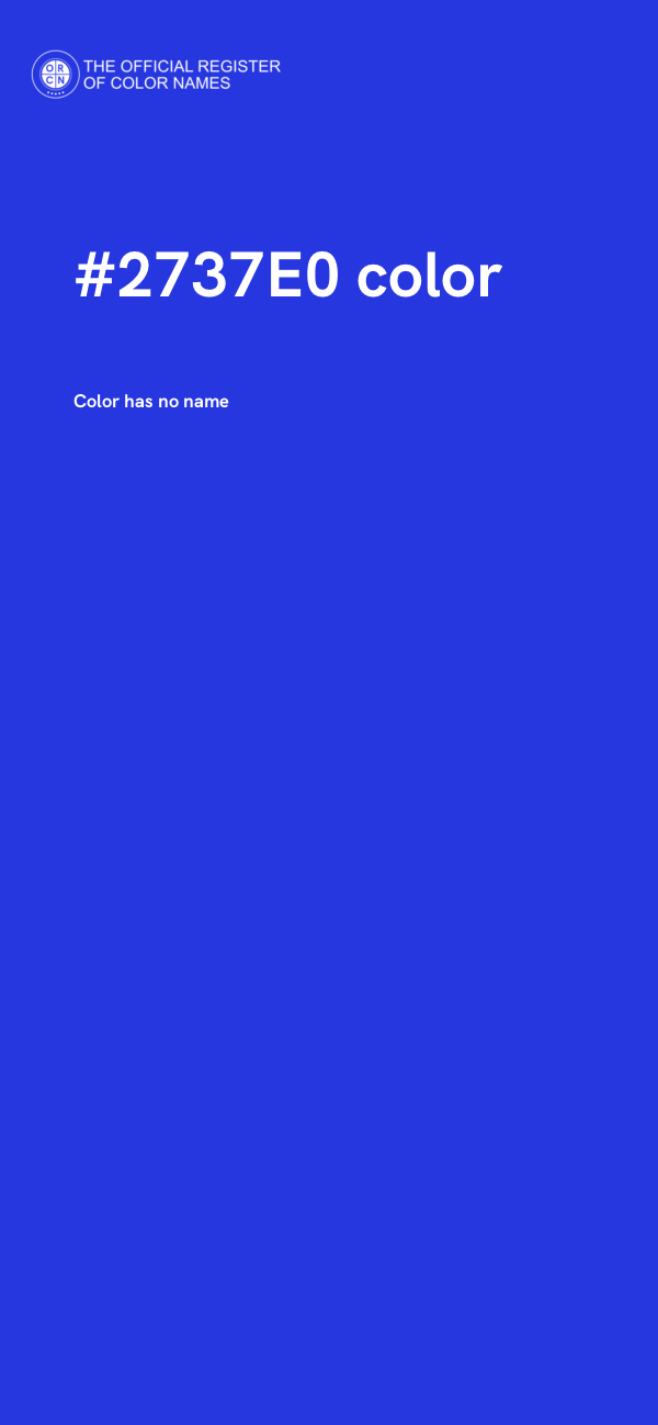 #2737E0 color image
