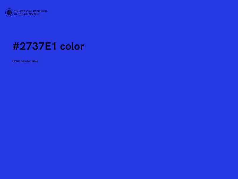 #2737E1 color image