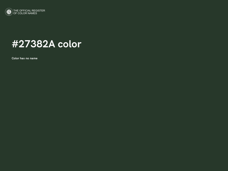 #27382A color image