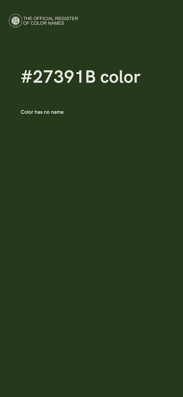 #27391B color image