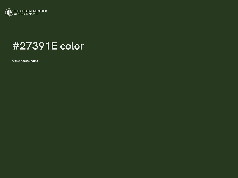 #27391E color image