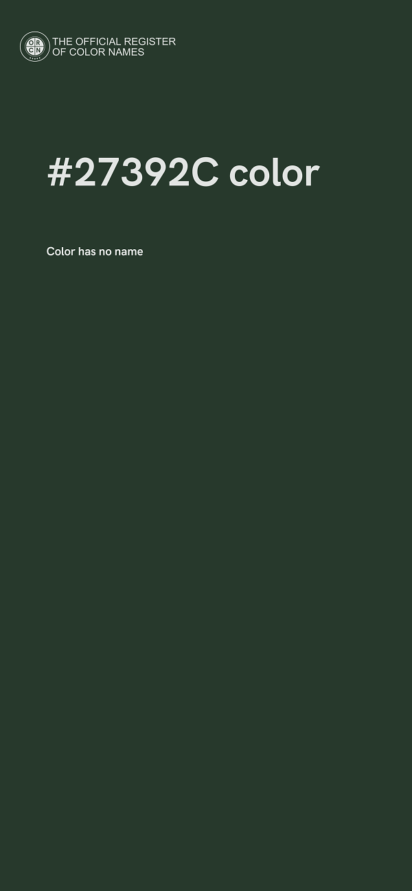 #27392C color image