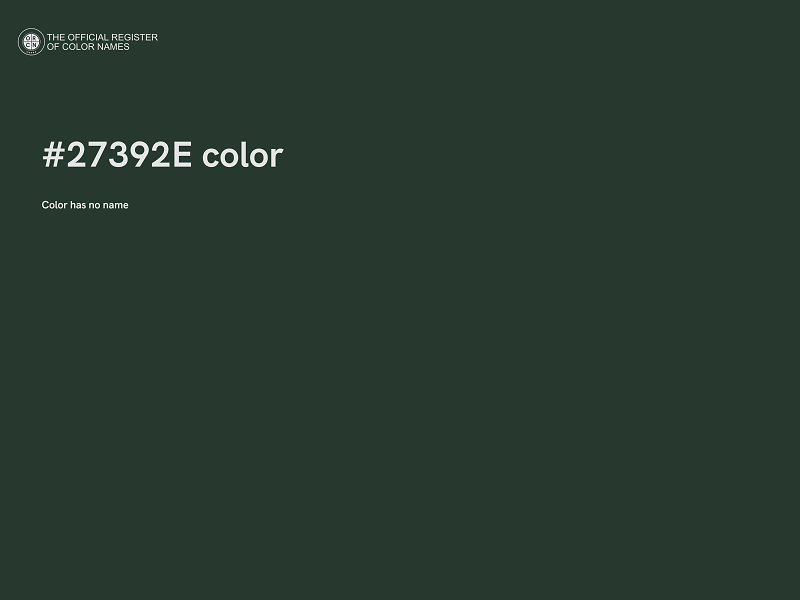 #27392E color image