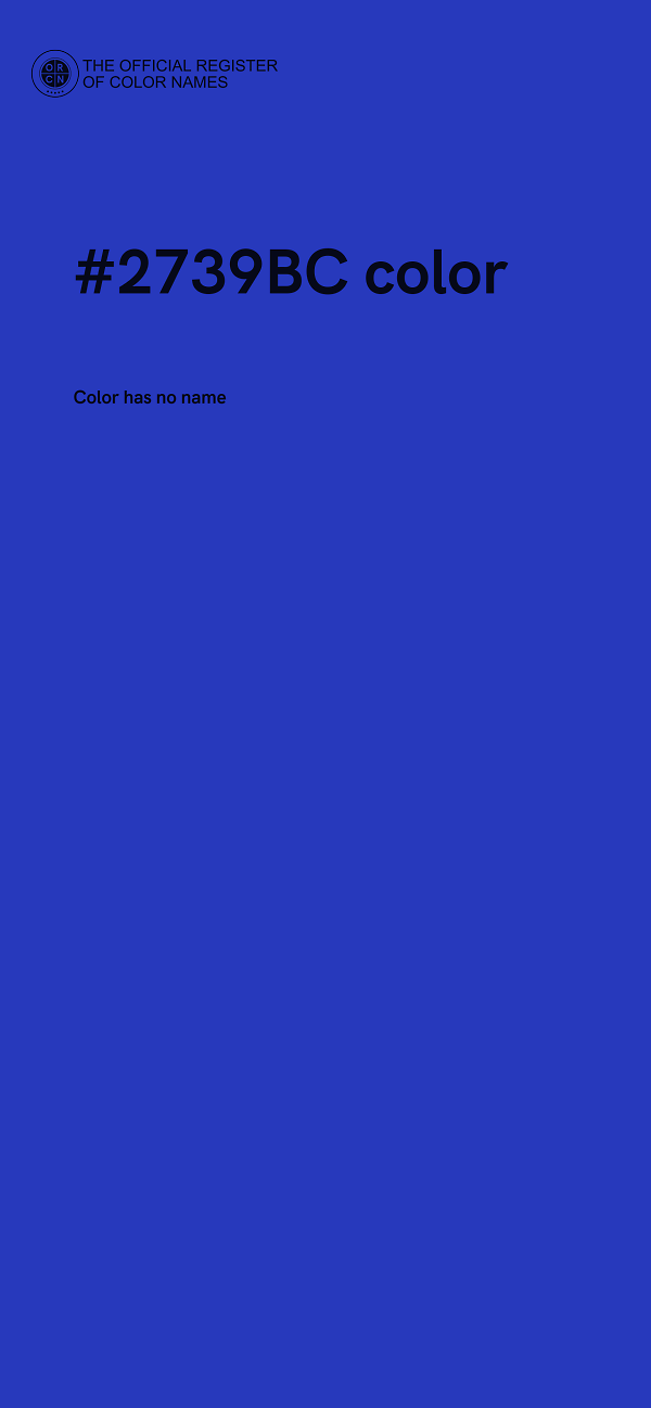 #2739BC color image