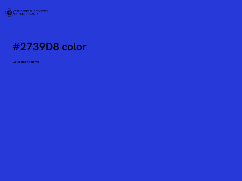 #2739D8 color image