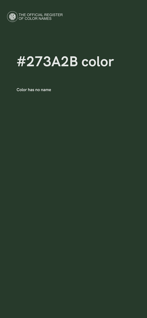 #273A2B color image