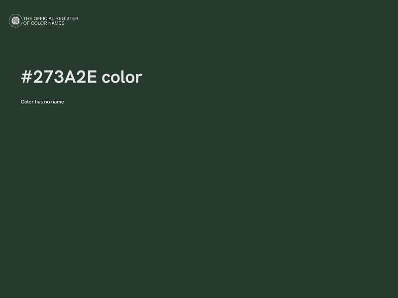 #273A2E color image