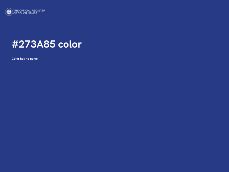#273A85 color image