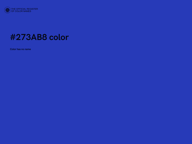 #273AB8 color image