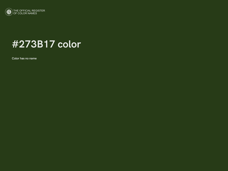 #273B17 color image