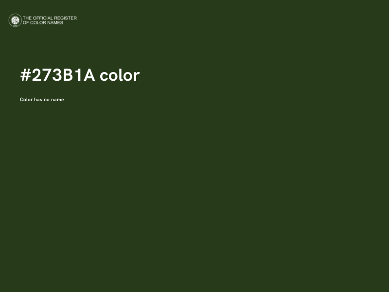 #273B1A color image