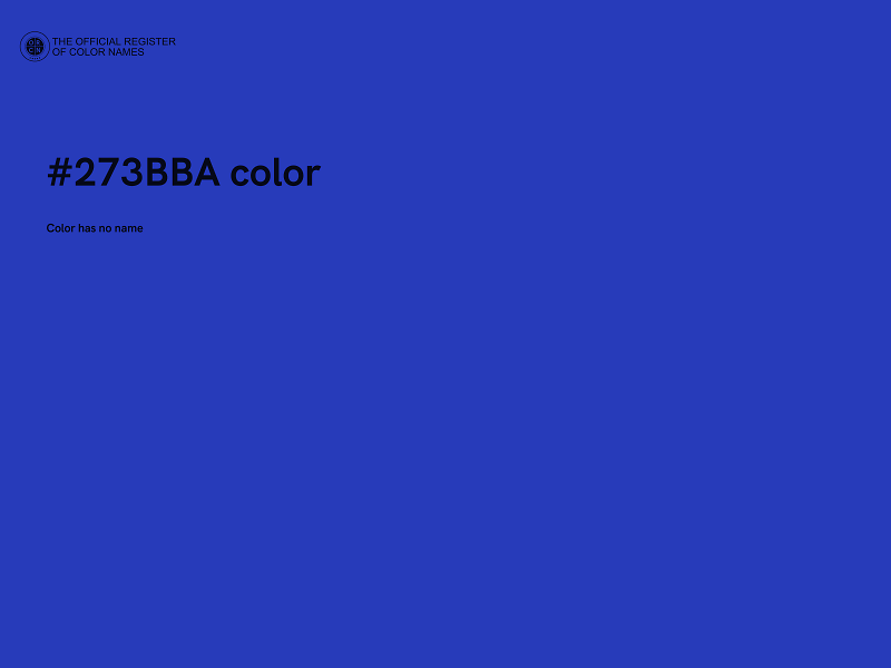 #273BBA color image